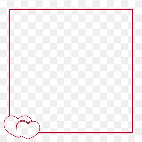 Love stock frame illustration png